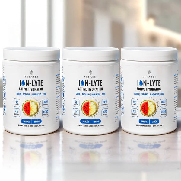 Kit x3 Ion-Lyte hidratante con electrolitos sabor sandía-limón